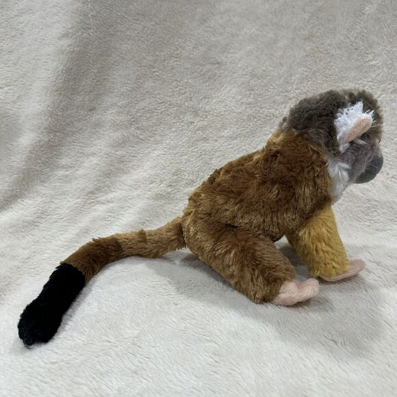 Wild Republic Squirrel Monkey Plush Stuffed Animal Soft 8" Zoo Souvenir Toy - Picture 4 of 6